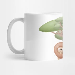 Lion in a safari Mug